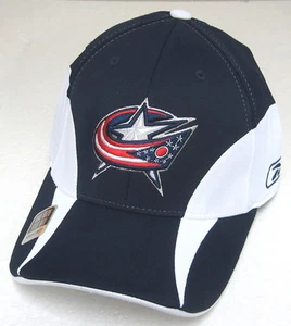 NHL Columbus Blue Jackets Multi-Color Structured OSFA Fitted Draft Hat By Reebok - Picture 1 of 2