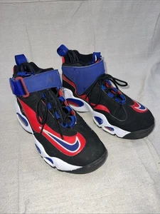 NIKE AIR GRIFFEY MAX 1 GS ALTERNATE USA BLACK ROYAL BLUE RED WHITE EMERALD 6Y - Picture 1 of 17