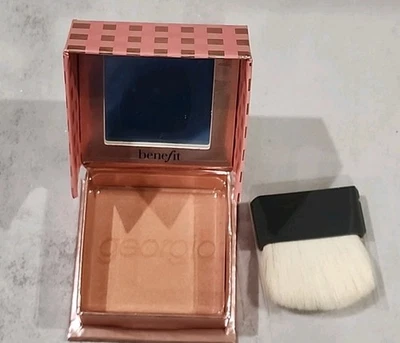 BENEFIT COSMETICS Georgia Golden Peach Blush 8g 0.28oz FULL SIZE DISCONTINUED! - Image 1 of 4