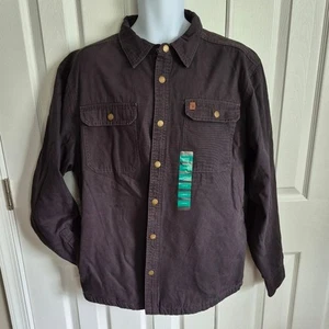 Neu mit Etikett Coleman Fleece gefütterte Utility Jacke Herren Large schwarz und rot kariert - Bild 1 von 14