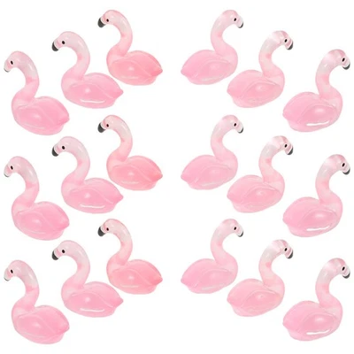  50 Pcs Mini Flamingo Statue Flamingos Yard Ornaments Bird Cage Decoration - image 1 of 4