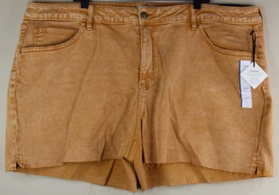 女式大码中腰牛仔裤 Ava & Viv Rust 尺寸 24W — 第 1/4 张图片