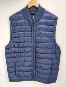 FALCONERI Steppweste Navy Daunen Thermo Wende Kaschmir Full Zip Herren XXL - Bild 1 von 12