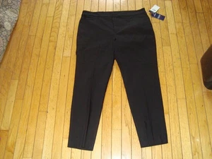 CHAPS SHORT LENGTH SLIMMING FIT LADIE'S BLACK PANTS SIZE 16 S BNWT@$59.00 - Picture 1 of 18