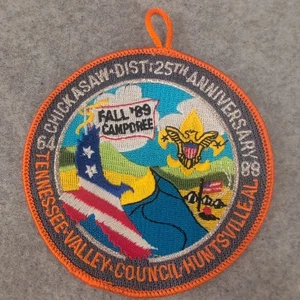 Parche Camporee Otoño 89 Consejo del Valle de Tennessee Distrito Chickasaw 25 Aniversario - Imagen 1 de 3
