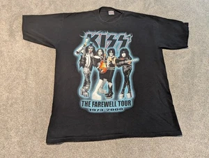 Camisa Kiss Vintage Para Hombre XXL Negra Farewell World Tour 2000 Banda de Puntada Única - Imagen 1 de 10