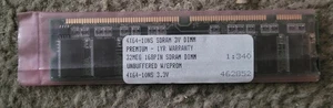 32 Meg 168 pin DIMM SDRAM x 2 sticks - Picture 1 of 6