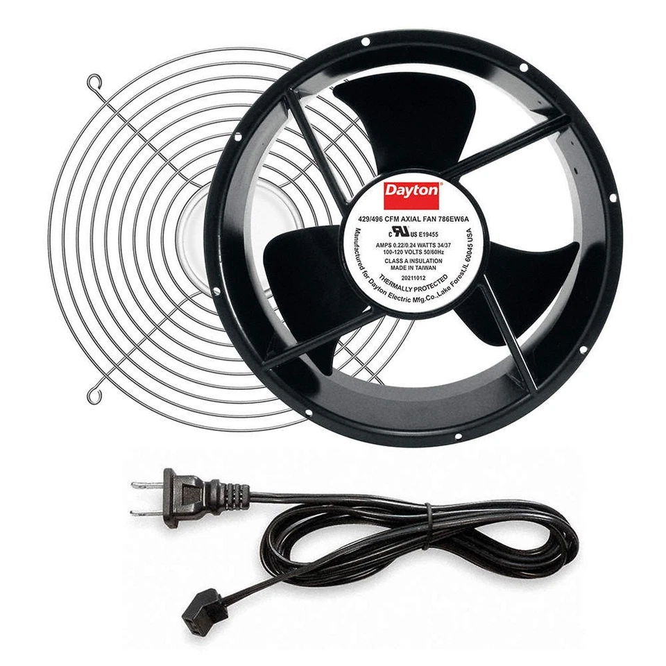 Kit de ventilador axial DAYTON 786EW6, 3 1/2 pulgadas D 786EW6 Foto 1 de 1
