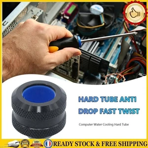 PC Water Cooling Tube Fitting G1/4 for 14mm OD Hard Tubes (Black) *NE - Zdjęcie 1 z 7