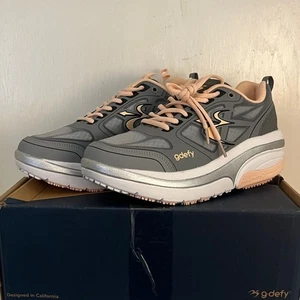 Gdefy Ion Veroshock Comfort Gray and Peach Athletic Shoes - Picture 1 of 9