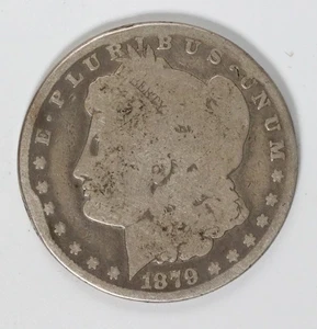 Dólar de plata Morgan 1879 CC $1 Carson City - Imagen 1 de 2