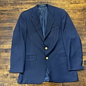 Lauren by Ralph Lauren Blazer Vintage Navy Wolle Made in Canada EXC Luxe 42R - Bild 1 von 18