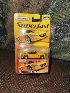 Matchbox 2005 Superfast Metallic Yellow #54 OPEL SPEEDSTER Car New Mint Boxed - Picture 1 of 1