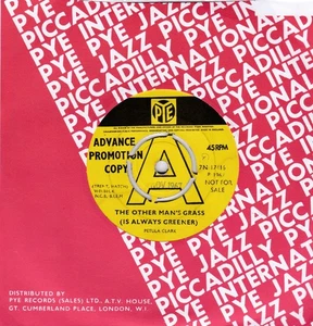 Petula Clark The Other Man's Grass (Is Always Greener) Rare PYE Promo 1967 Pop - Picture 1 of 2