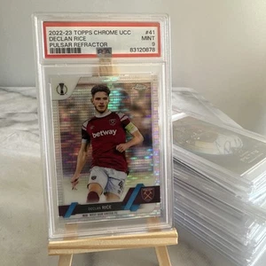 Declan Rice (West Ham United) Pulsar Refractor Topps Chrome UCC 22-23 #41 - Picture 1 of 3