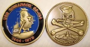 USS Quillback SS 424 Submarine Coin Jolly Roger WWII - Picture 1 of 1
