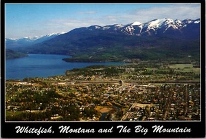 Luftaufnahme Whitefish Big Mountain Montana Postkarte - Bild 1 von 2