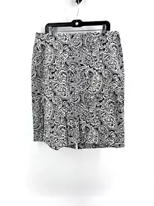 Falda Lbots Para Mujer Elegante Negro Blanco Cachemira Lápiz Espalda Espalda Cremallera Talla 14 - Imagen 1 de 14