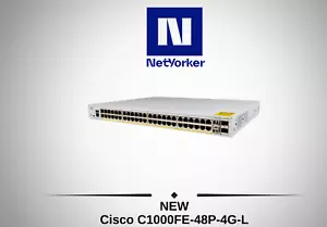 NEW Cisco C1000FE-48P-4G-L 48 Port PoE Gigabit Ethernet Switch -Fast Shipping - Picture 1 of 5