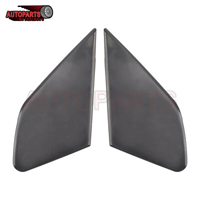 Front Door Garnish Window Glass Plate Trim Cap 2pcs For Honda Fit 2009-2013 - Image 1 of 4