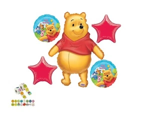 Winnie The Pooh Balloon Bouquet Birthday Decorations Supplies - Picture 1 of 1