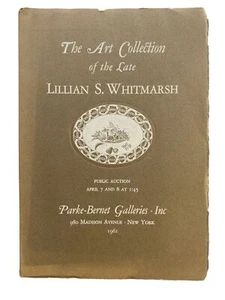 Rare 1961 Parks-Bernet NY Auction Catalog Art Collection Of Lillian S Whitmarsh - Picture 1 of 12
