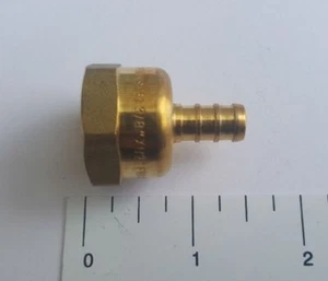 10) 3/8" PEX X 1/2" FEMALE NPT FEMALE ADAPTER, CRIMP FITTINGS, LEAD FREE BRASS - Picture 1 of 3