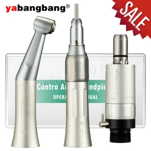 Dental Slow Low Speed Handpiece Straight Contra Angle Air Motor 2 Hole External - Picture 1 of 10