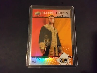2022 Upper Deck Allure AEW - Color Flow Red Orange #R-48 MJF - Image 1 of 2