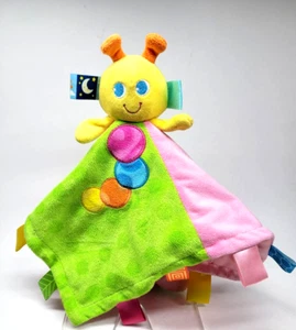 Taggies Bee Colorful Lovey Security Blanket Baby Toddler Plush Toy Bright Starts - Picture 1 of 6
