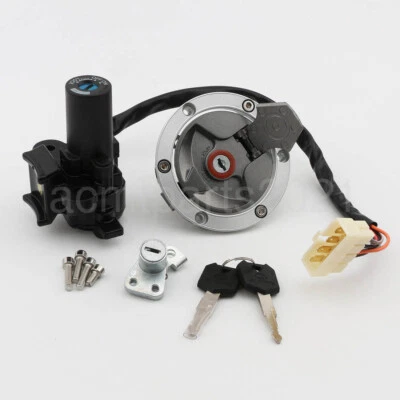 Interruptor de encendido de motocicleta tapa de gas combustible bloqueo de asiento para Kawasaki Ninja 300 2013-15 Foto 1 de 4