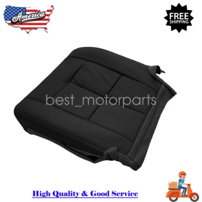 For 07-14 Lincoln Navigator Driver Bottom Perforated Leather Seat Cover Blk New - Image 1 of 4