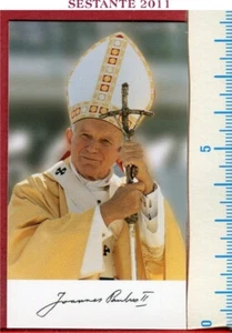 B139 - HEILIGE HEILIGE KARTE JOHANNES PAUL II. PAPST KAROL WOJTYLA MIT AUTOGRAMM - Bild 1 von 2