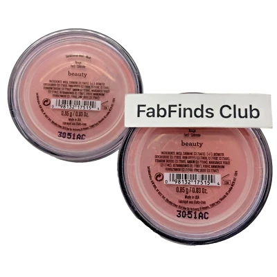 2x BareMinerals Loose Mineral Powder Blush in Beauty 0.03oz/0.85g Sealed - Image 1 of 4
