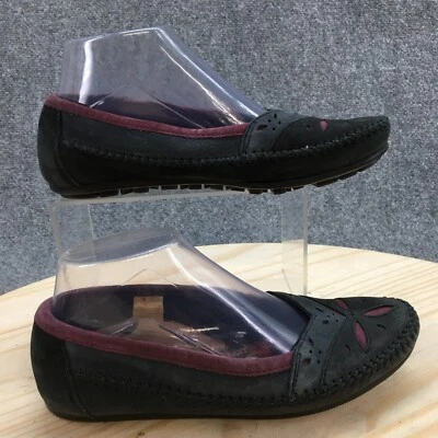 Hush Puppies Zapatos Mujer 7 M Mocasín Mocasín Planos Multicolor Cuero Comodidad Foto 1 de 4