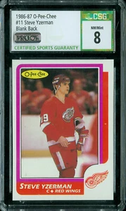 1986-87 OPEECHEE LOA # 11 STEVE YZERMAN PROOF CSG 8 MAC  $750 CARD * - Picture 1 of 8