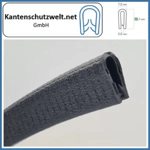 Kantenschutzprofil Kantenschutz Keder Profil Klemmprofil Gummi PVC Blecheinlage - Bild 1 von 24