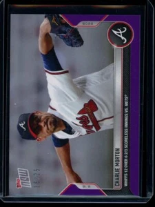 2022 Topps Now #720 Charlie Morton Purple Parallel Card #d 16/25 - Picture 1 of 2