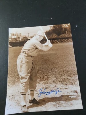 Johnny Mize Signed Autographed 8 x 10 Photo St. Louis Cardinals  - Image 1 of 3