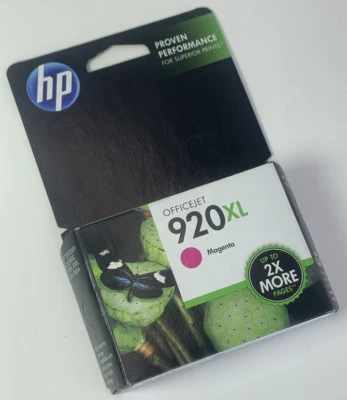 HP 920XL Genuine CD973AN OfficeJet Magenta Inkjet Cartridge (10/2017) Sealed - Image 1 of 4