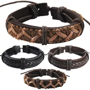 SURFERARMBAND Leder Armband Leather Bracelet! Herren Damen-UNISEX SUR7A - Picture 1 of 6