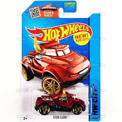 2015 Hot Wheels STEER CLEAR #40 red - HW City - Street Beasts - 1:64 CFG78 - Image 1 of 2