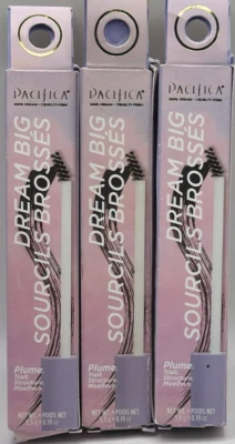 3PK Pacifica Dream Big Brushed Up Brows ~ DEEP ~ 0.19 OZ EACH ~ FAST SHIP ~ READ - Image 1 of 3