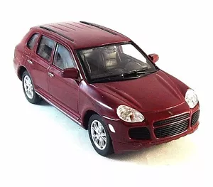 PORSCHE CAYENNE TURBO ,BORDEAUX WELLY 1/32 DIECAST CAR COLLECTORS MODEL , NEW - Picture 1 of 12