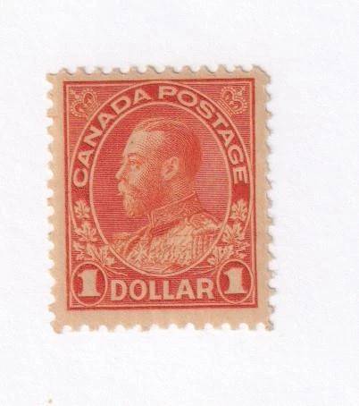 CANADA # 122 VF-MNH KGV $1 ORANGE CAT VALUE $360 KIMSS30 - Image 1 of 1