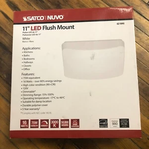 Nuvo Lighting Puff 14" Wide Integrated LED Flush Mount Square Ceiling Fixture - Picture 1 of 1