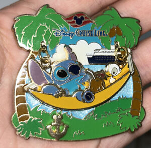 Disney Pin Stitch DCL Cruise Line Hammock Le 500 2009 Anchor Ducklings
