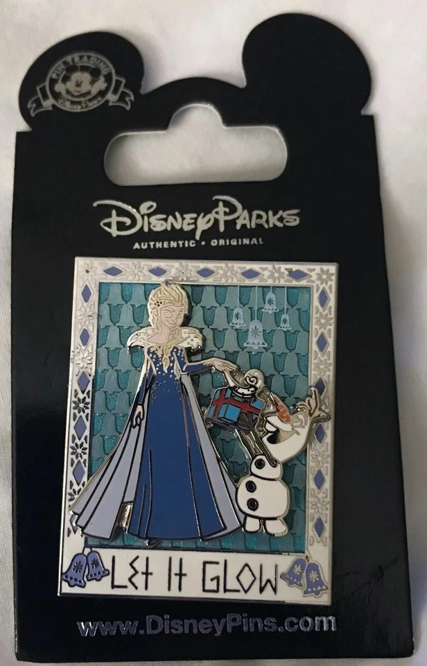 Prendedor de vacaciones Disney Frozen Elsa Olaf Let it Glow Foto 1 de 1