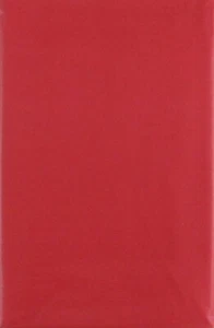 Solid Red or Green Color Vinyl Flannel Back Tablecloth Var Sizes - Picture 1 of 7
