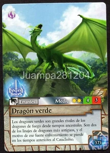 DRAGON VERDE #371 CROMO FANTASY RIDERS 3 EL RESURGIR DE LOS DRAGONES 2021 PANINI - Picture 1 of 2